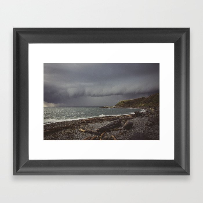 Stormy Coast Framed Art Print