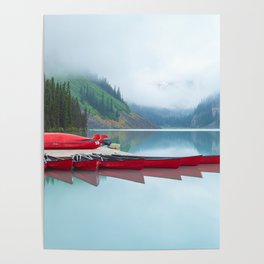 Red Canoes Poster