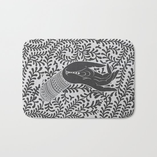 God's hand Bath Mat