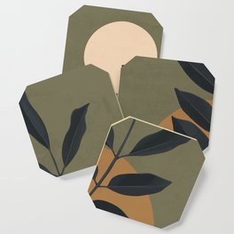 Abstract Art /Minimal Plant 40 Coaster