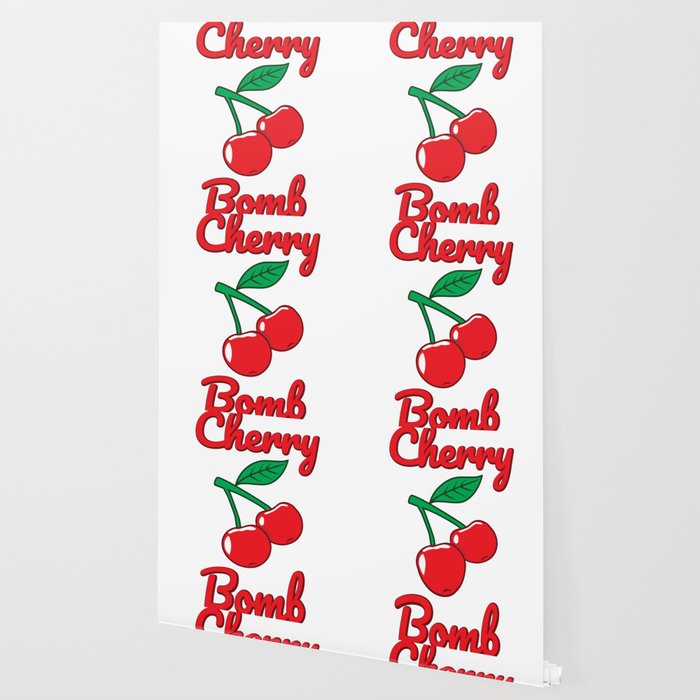 Cherry Bomb Retro Vintage Old Style Design Wallpaper By Tronictees