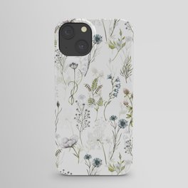 Wildflowers Meadow Botanical Flower Garden  iPhone Case