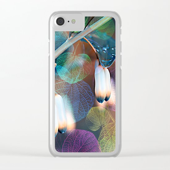 Floral abstract(48). Clear iPhone Case