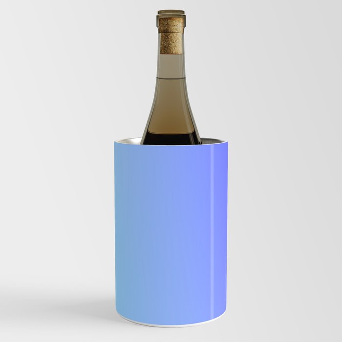 7 Blue Gradient 220506 Aura Ombre Valourine Digital Minimalist Art Wine Chiller