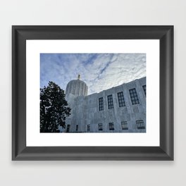 Clouds at the Capitol Framed Art Print