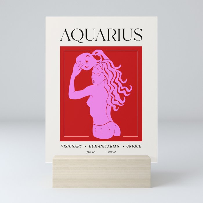 Aquarius `Art Print Mini Art Print