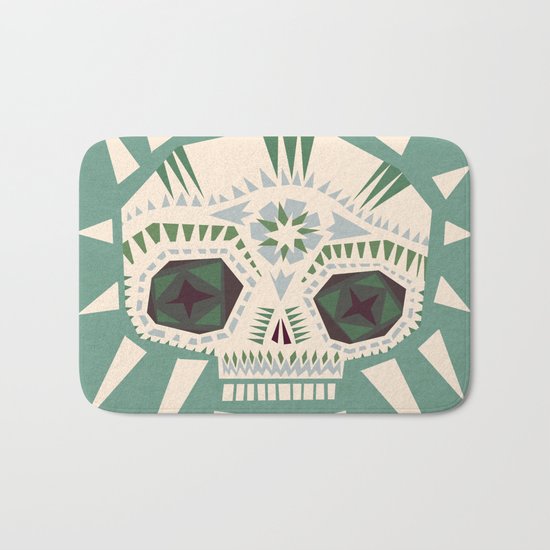 Sugar skull II Bath Mat