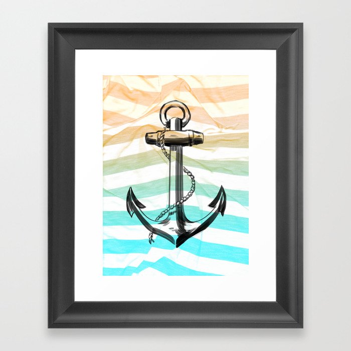 Laundry Day Series: "You're an Anchor" Framed Art Print