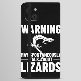 Lizard Pet Reptile Eggs Cage Food Lover iPhone Wallet Case