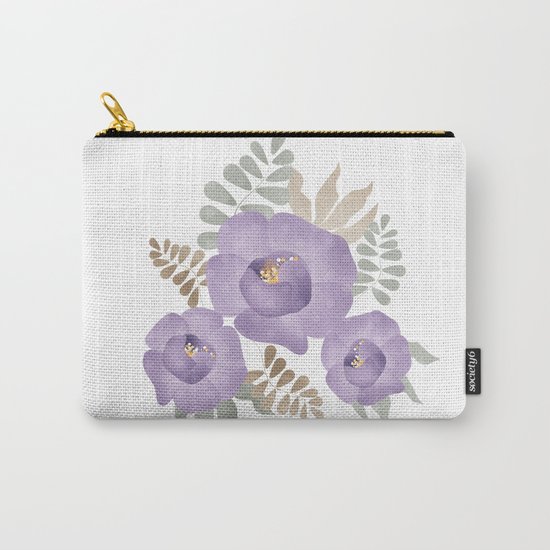Light lilac roses. Carry-All Pouch