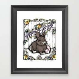 Sapphorica Creations- Henry the Bunny Framed Art Print