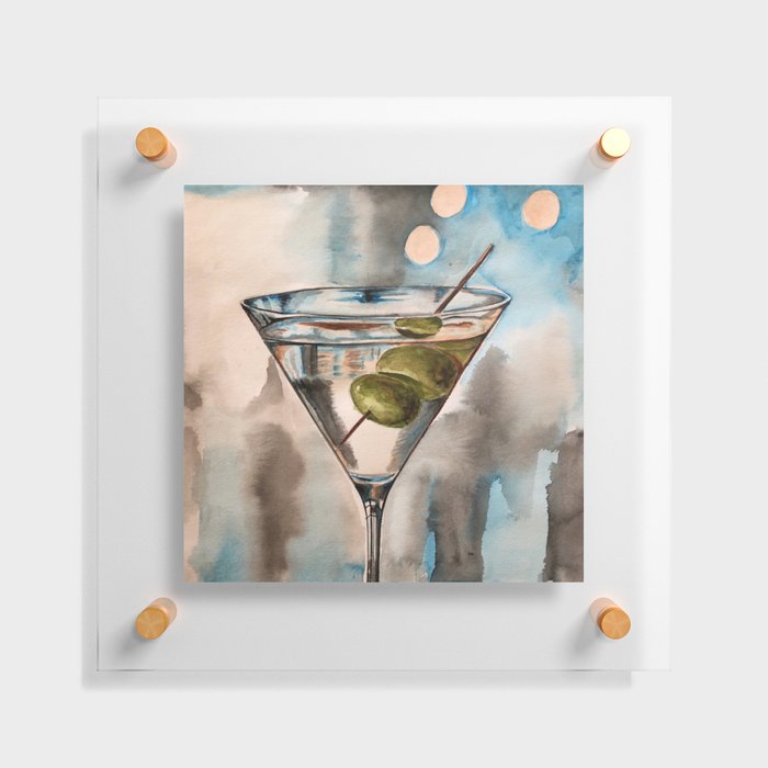Martini Floating Acrylic Print
