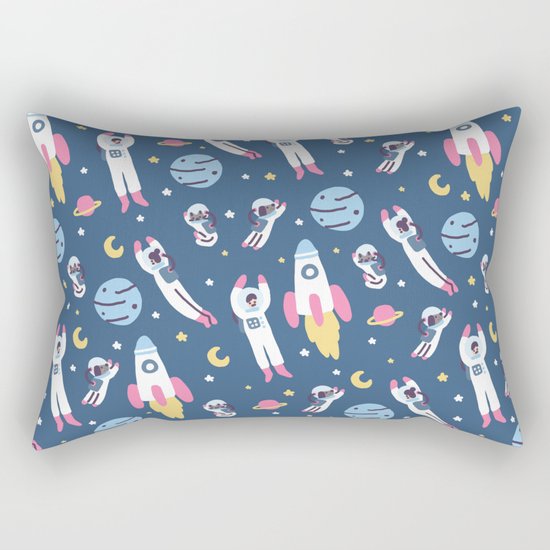 Space People Rectangular Pillow