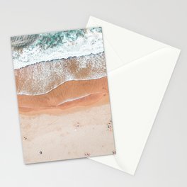 Beach Print, Aerial Beach, Bondi Beach, Aerial Photography, Ocean Waves, Waves Print, Sea Print Stationery Card