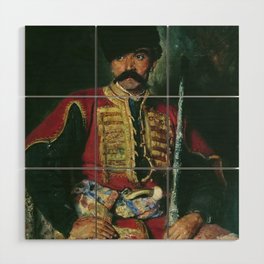 Cossack soldier Oil Painting - Konstantin Yegorovich Makovsky Wood Wall Art