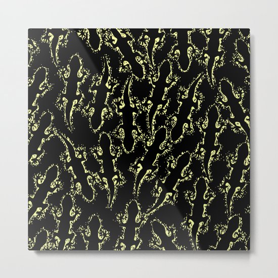 Lizard glitter Metal Print