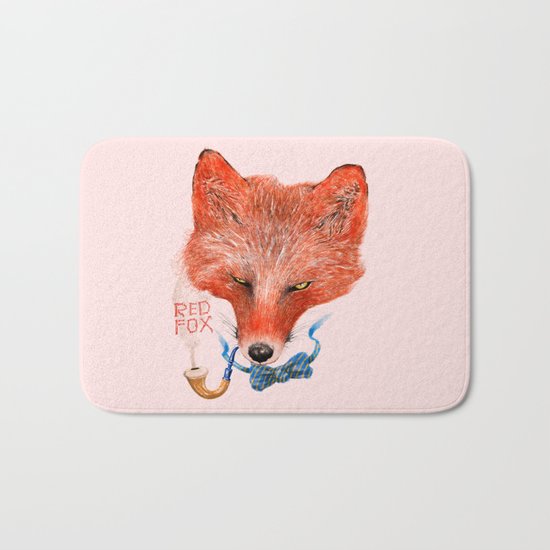 Red Fox Bath Mat