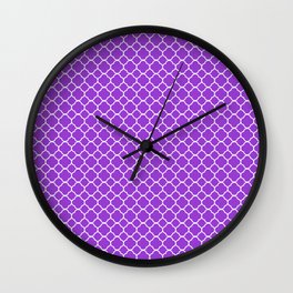 Purple Modern Art Collection Wall Clock