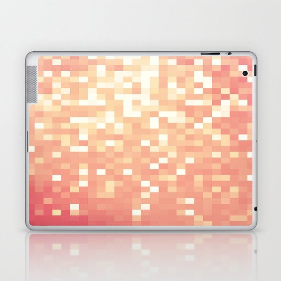 Peach Sparkle Pixels Laptop & iPad Skin