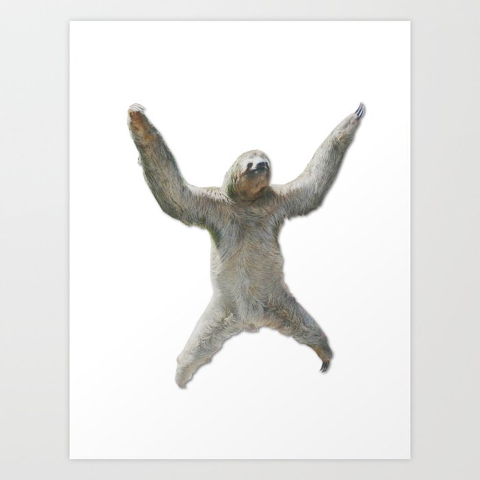 Slothy Art Print