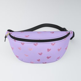 Pink And Purple Hearts Fanny Pack
