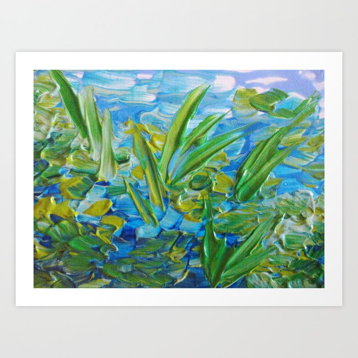 Lake Love Beautiful Relaxing Turquoise Blue Green Seaweed Chic