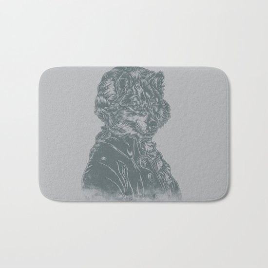 Wolf Amadeus Mozart Bath Mat