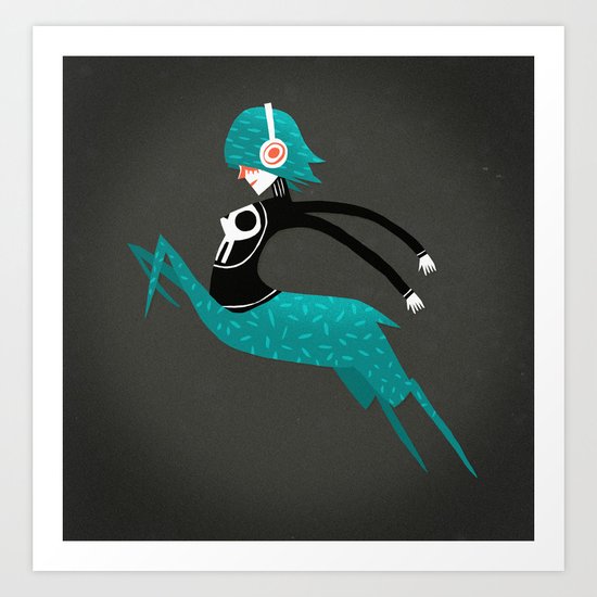 Centaura with music Art Print
