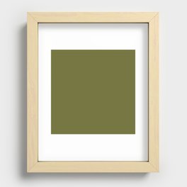 Wasabi Plant Green Recessed Framed Print