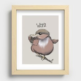 ...is the Word. Recessed Framed Print