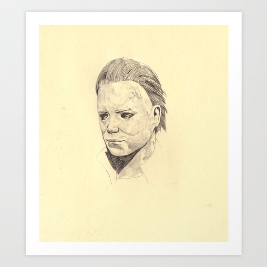 portrait of Michael Myers Art Print
