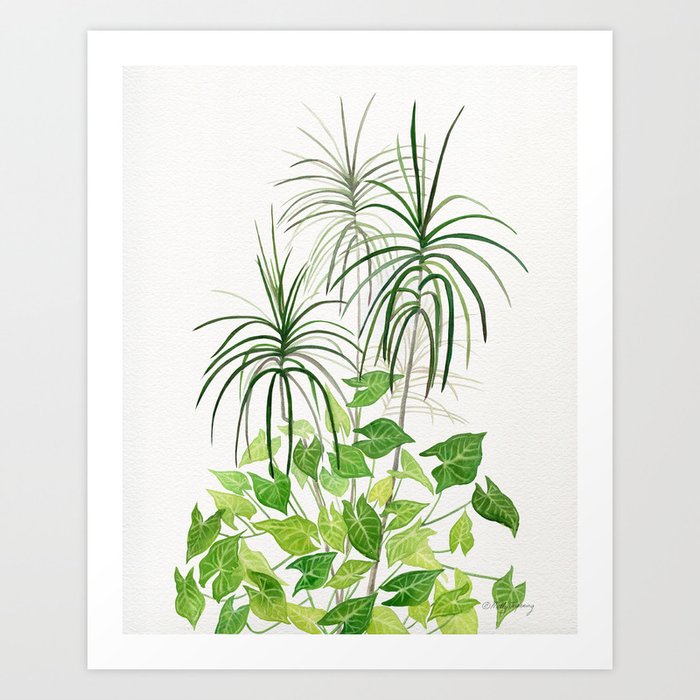 Tropical Plants Art Print