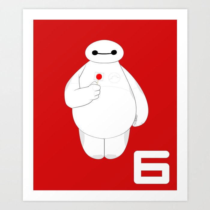 Big Hero 6 Baymax Art Print By Briteddy Society6