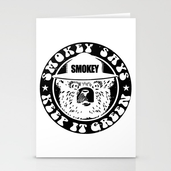 Smokey Bear Wildfire Prevention Campaign Is The Longest-Running Announcement United States Smokey Says Keep It Green Gifts For Everyone Classic T-Shirt Stationery Cards