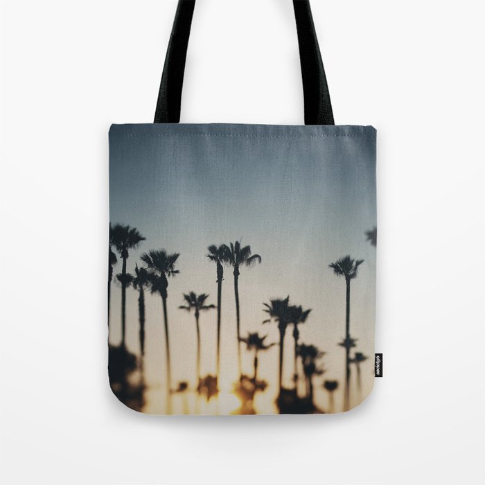 Palm Tree Sunset photograph Tote Bag