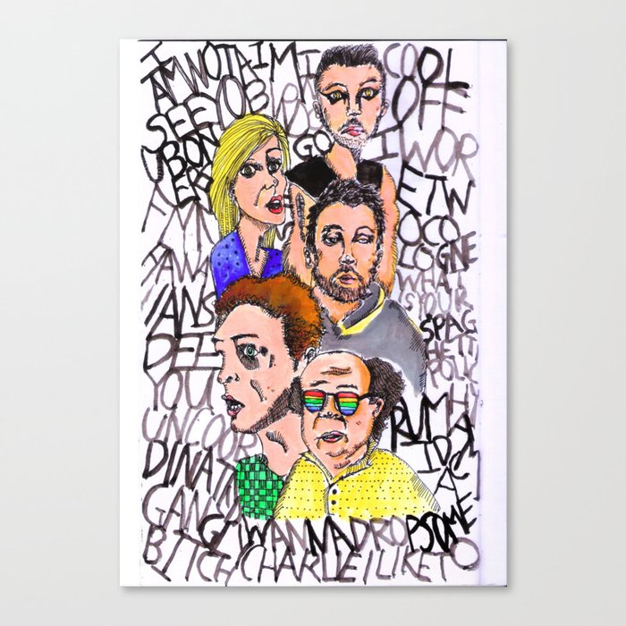 The Lsd World Of Its Always Sunny In Philadelphia Canvas Print By
