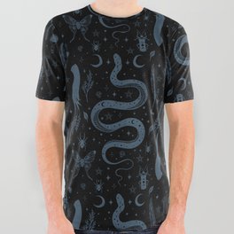 Mystical Collection-Black All Over Graphic Tee