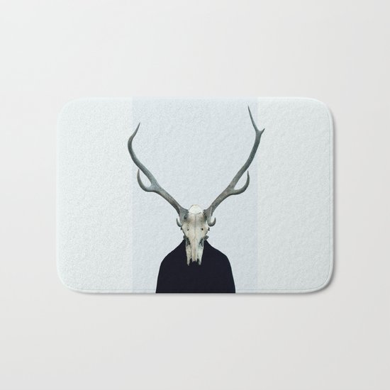 Living Skull and Horns Bath Mat