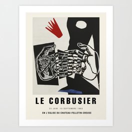 Exhibition poster-Le Corbusier 3.  Art Print