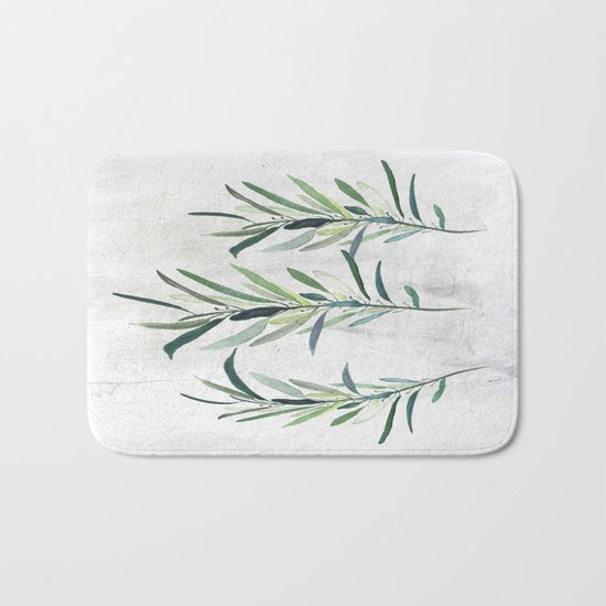 Eucalyptus Branches Bath Mat