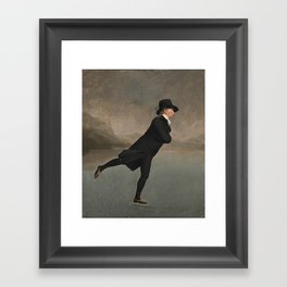 Robert Walker- The Skating Minister Framed Art Print