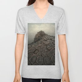 Sunny morning in Giant's Causeway V Neck T Shirt