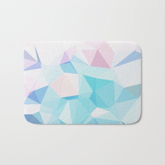 Geo Crystals - Pastel Bath Mat