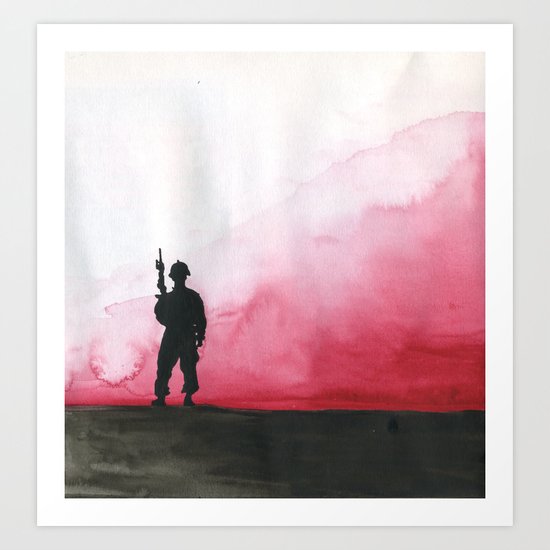 Lone Soldier Art Print