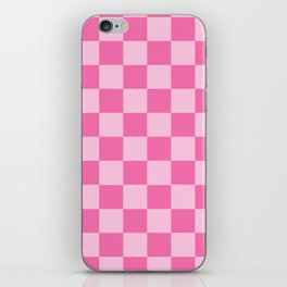 Pink Checkerboard iPhone Skin