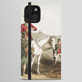 19th century in Yorkshire life with horses iPhone Wallet Case