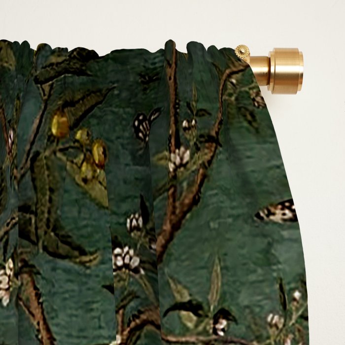 Antique Hand Painted Chinoiserie Botanical Flower Garden