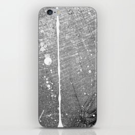 Abstract Black and White Grey Paint Metal Weathered Texture iPhone Skin