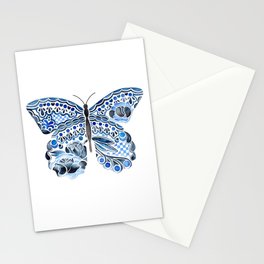 Blue Butterfly Stationery Cards