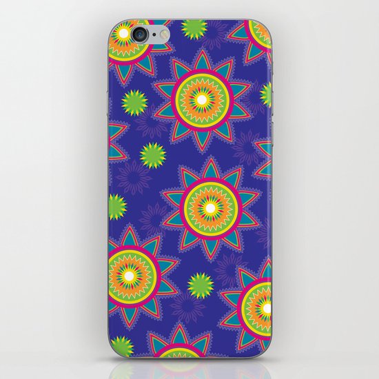 Moroccan Flower Purple iPhone & iPod Skin